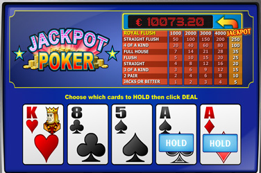 Jackpot poker game
